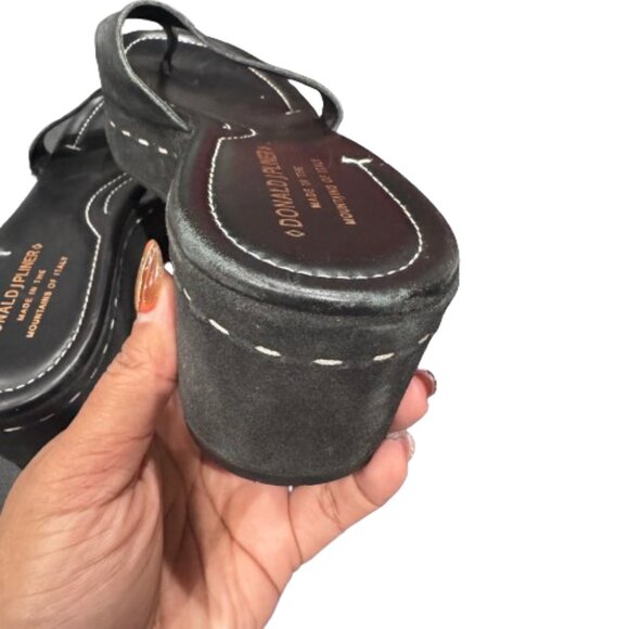 Donald J. Pliner Toe Black Y2K Whimsigoth Wedge Platform Salya Sandals (SZ 10 M) - Picture 8 of 13